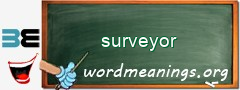 WordMeaning blackboard for surveyor